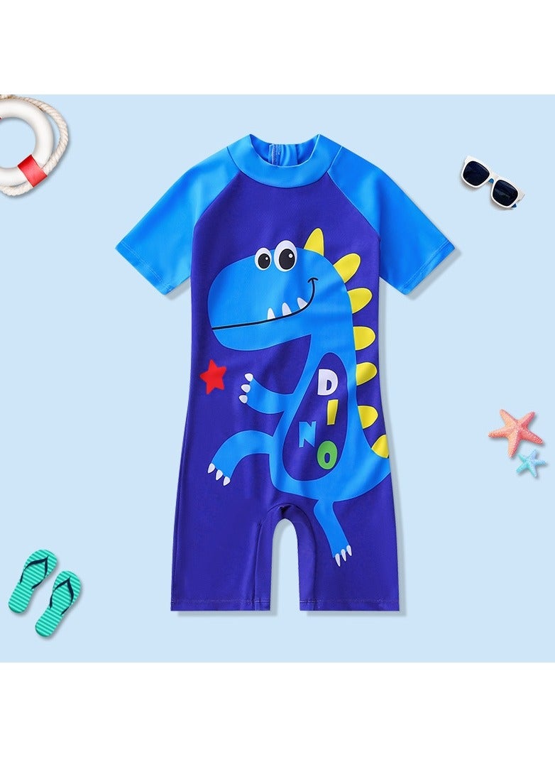 YD Long Sleeved Beach Sunscreen Children's One Piece Swimsuit - Image 1