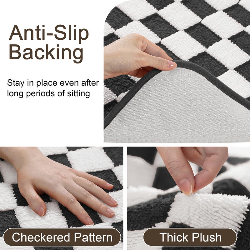 Sinotalent Couch Covers for Dogs Washable, Funny Fuzzy Pet Couch Cover, Anti-Slip Couch Covers for 3 Cushion Couch Sofa Pet Friendly, Reusable Sofa Covers for Pets. (Black/White, 28" x 53") - Image 3