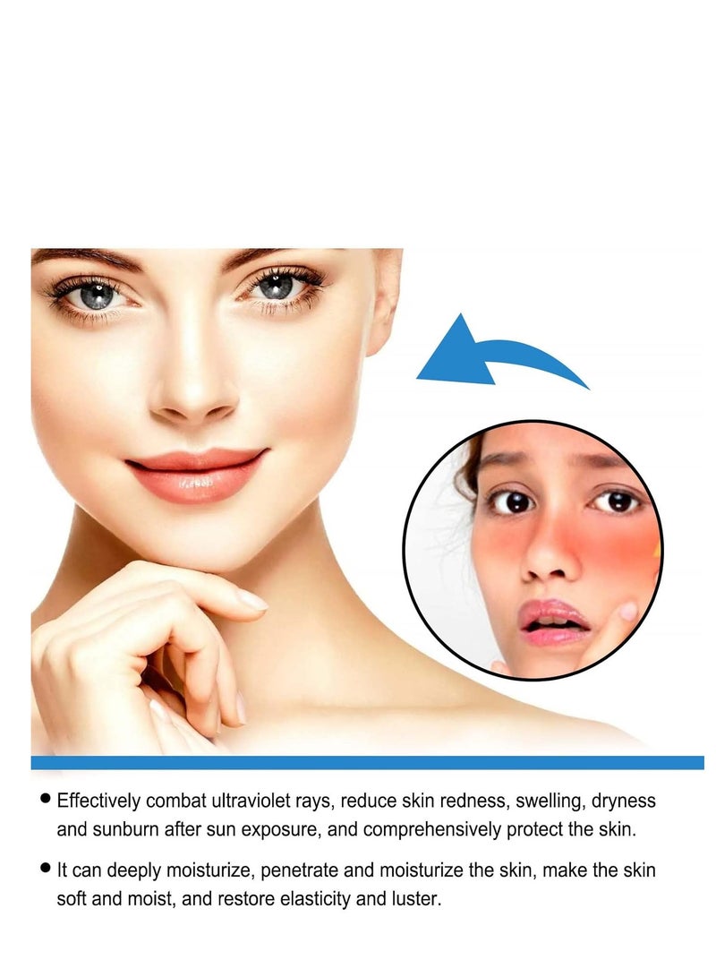 OUHOE Moisturizing Sunscreen Mist, Ultra-Light Sunscreen Spray Lotion SPF50, Daily Face Sunscreen Spray, Face and Body Protection, Non-Greasy &Water Resistant Sunscreen 100ml - Image 4