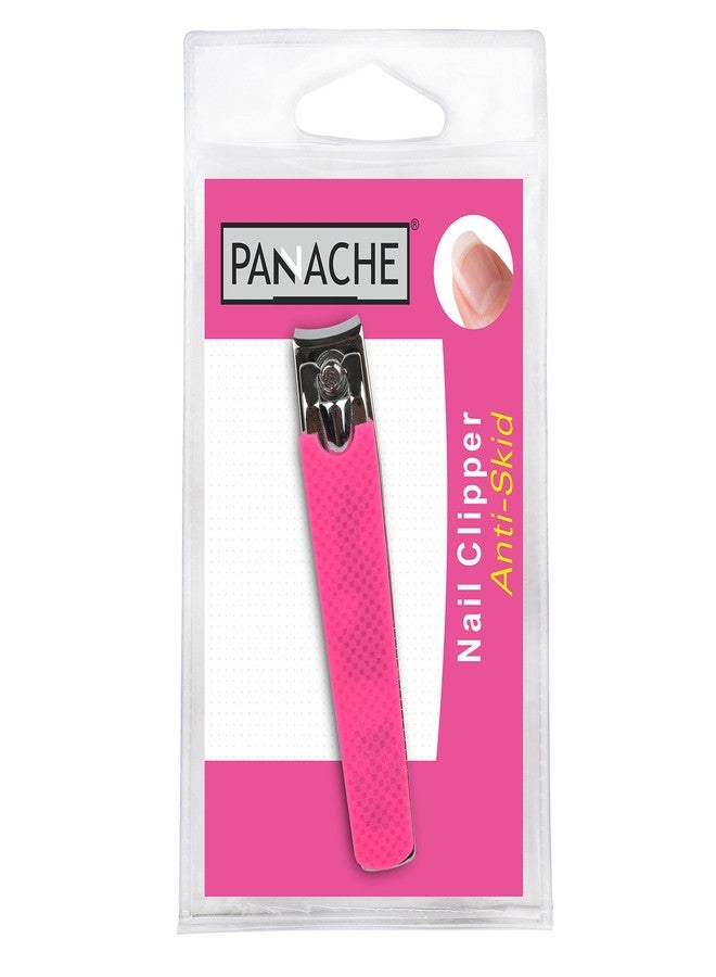 Panache Anti Skid Nail Clipper, Flush Pink - Image 1