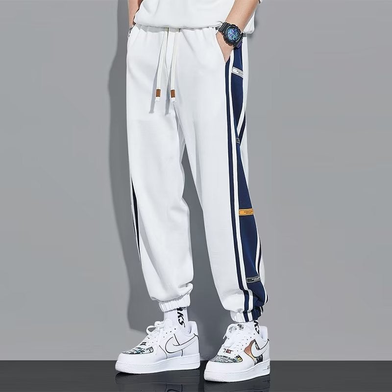 White Pants Men'S Korean-Style Fashionable Boys Loose Straight Trendy Brand Plus Size Casual Sports Trousers - Image 2