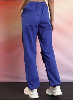 Ketch Zip Pocket Detail Mid Rise Cargo Pants by Styli  - Image 3