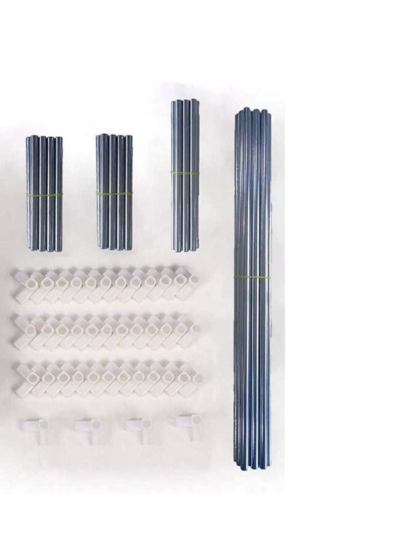 بلومنغ تايم رف أحذية مكون من 10 طبقات مع غطاء من القماش غير المنسوج، رف أحذية للممر، المدخل، غرفة المعيشة - Image 4