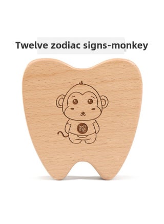 Wooden Teeth Commemorative Box Boys And Girls Fetal Hair Children's Collection Box Baby's Teeth Replacement Storage Box-Color:Y Handsome Dog Teeth-monkey - pzsku/Z0EA21AF3988ED8223B73Z/45/1746233030/7d76d3ca-e159-4352-935b-70b1e277e275