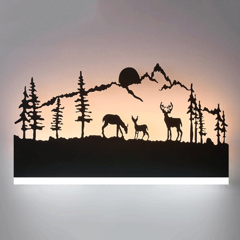 220V Personality Bedside Lamp Animal Wall Light Decorative Wall Lamp Deer Murals for Living Room Bedroom Aisle Corridor - Image 1