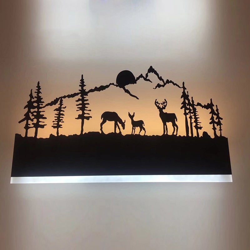 220V Personality Bedside Lamp Animal Wall Light Decorative Wall Lamp Deer Murals for Living Room Bedroom Aisle Corridor - Image 3