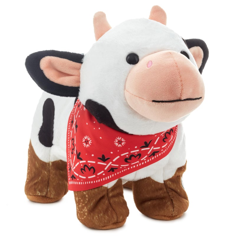 Hallmark Singing Cow Plush Toy with Motion Boot Scootin Boogie Gift for Kids Friends Animal Lovers Easter Gifts for Kids - Image 3