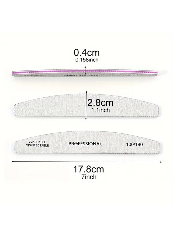 3 In 1 Nail Files Mix Sanding Polishing Buffing Strips EVA Manicure Pedicure Tools - Image 4