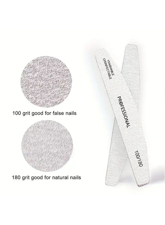 3 In 1 Nail Files Mix Sanding Polishing Buffing Strips EVA Manicure Pedicure Tools - Image 5