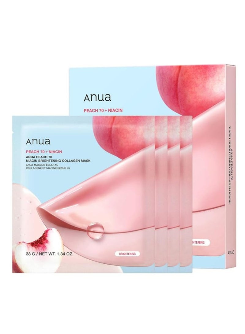 Anua Peach 70 Niacin Brightening Collagen Mask Peach 38grams - Image 1