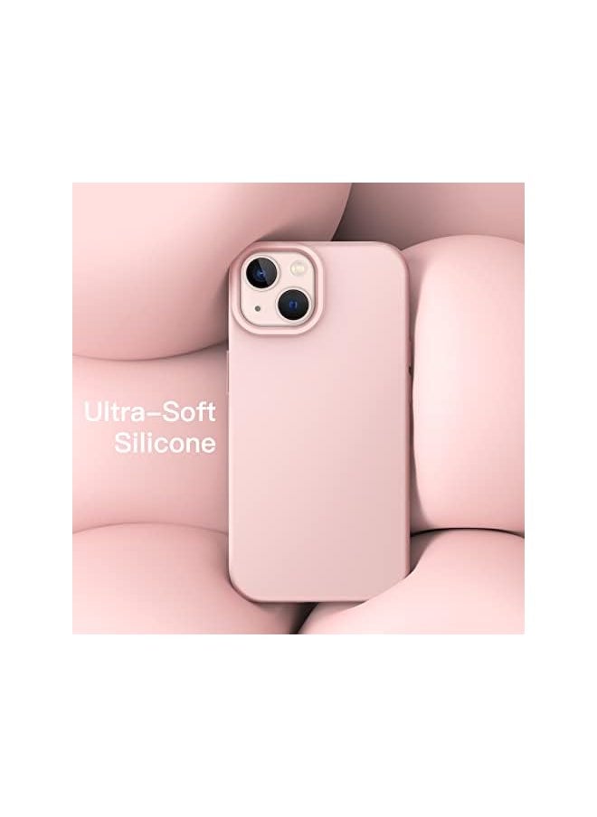 Jetech Silicone Case for iPhone 13 6.1-Inch, Silky-Soft Touch Full-Body Protective Phone Case, Shockproof Cover with Microfiber Lining (Pink)  - Image 5
