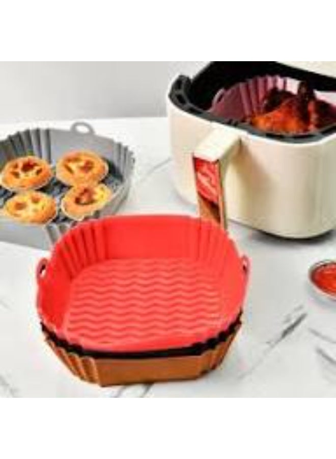 Reusable Silicone Air Fryer Liner – Heat Resistant Non-Stick Basket Insert - Image 5