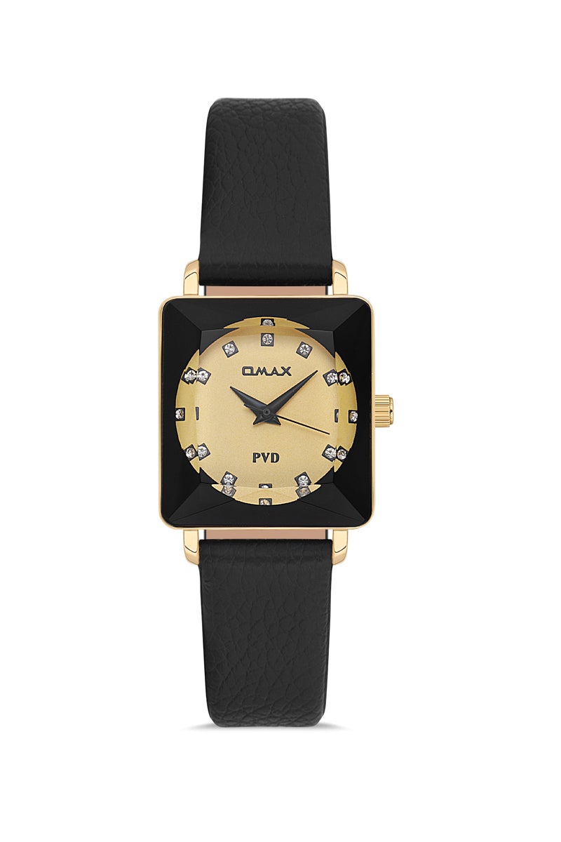 OMAX Women’s Wrist-Watch | Analog | Leather Strap | Elegant Design - Image 1