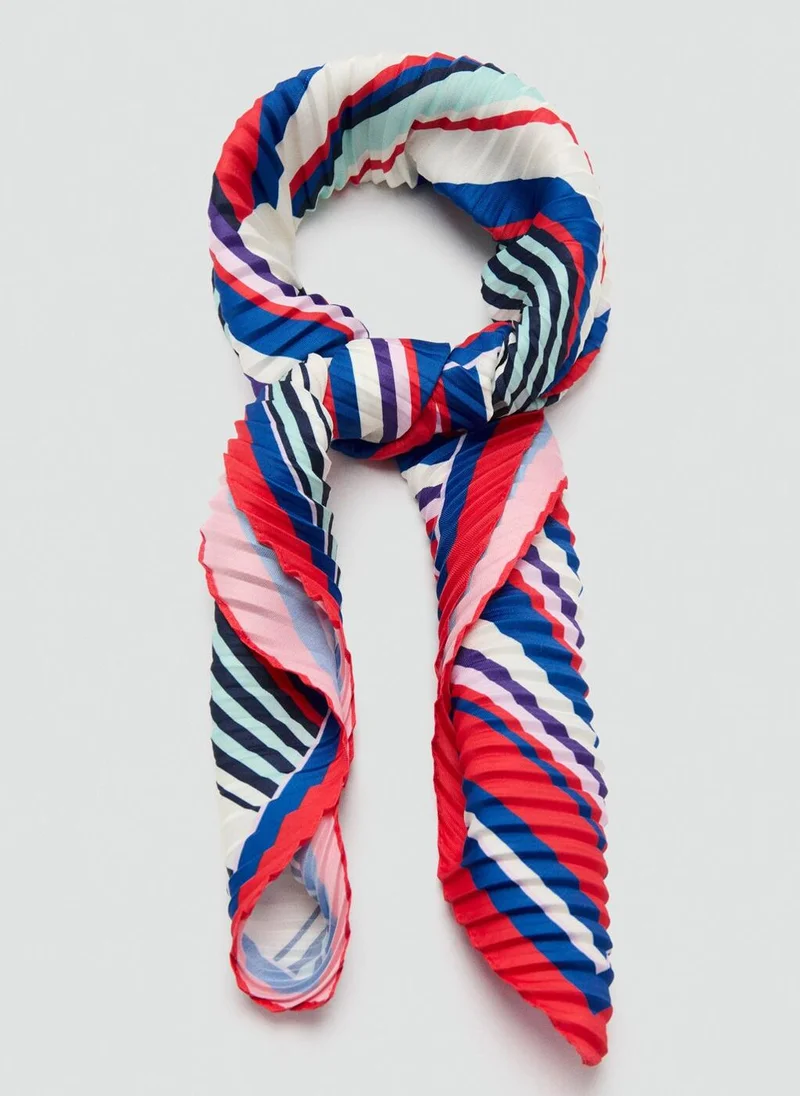 مانجو Textured patterned scarf