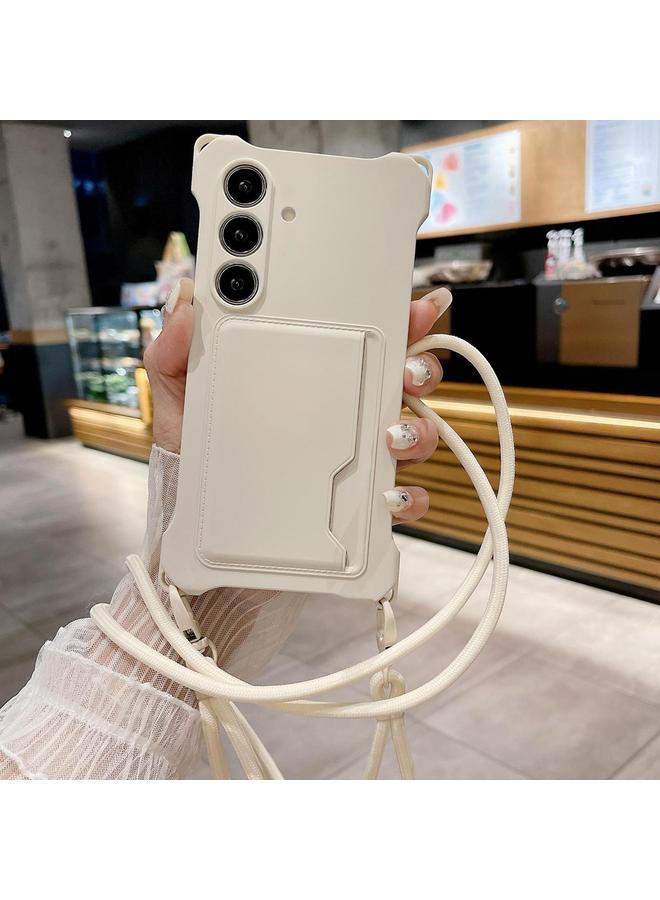 S-TOP Case For Samsung Galaxy A55 Liquid TPU Card Bag Four Corner Shockproof Phone Case - Image 1