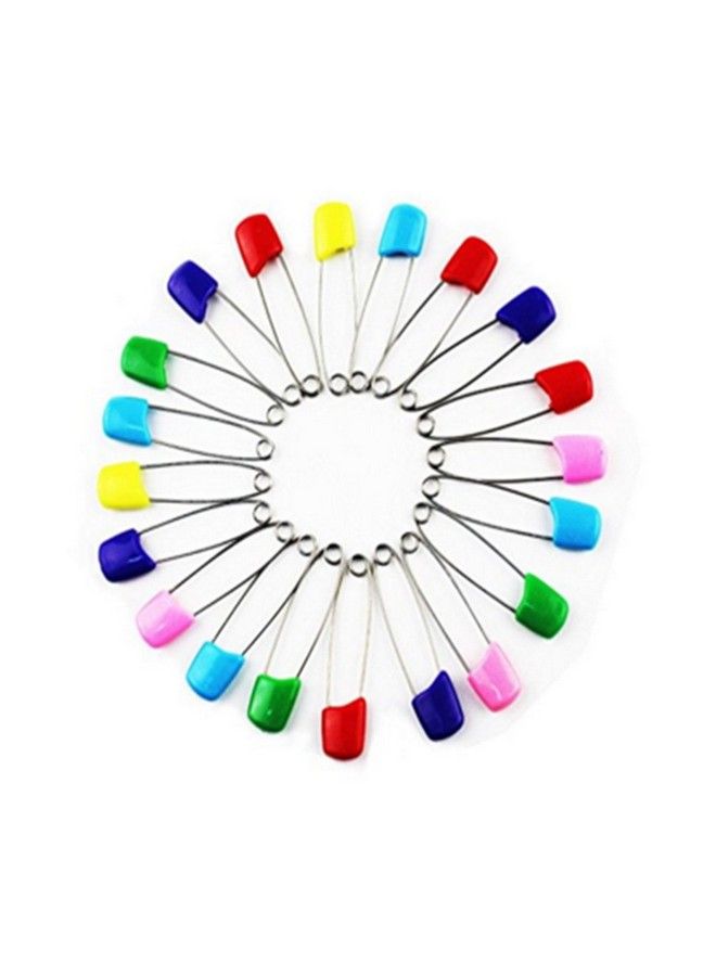 SPHTOEO 50Pcs Cloth Diaper Pins Stainless Steel Traditional Safety Pin Assorted Color - Image 3