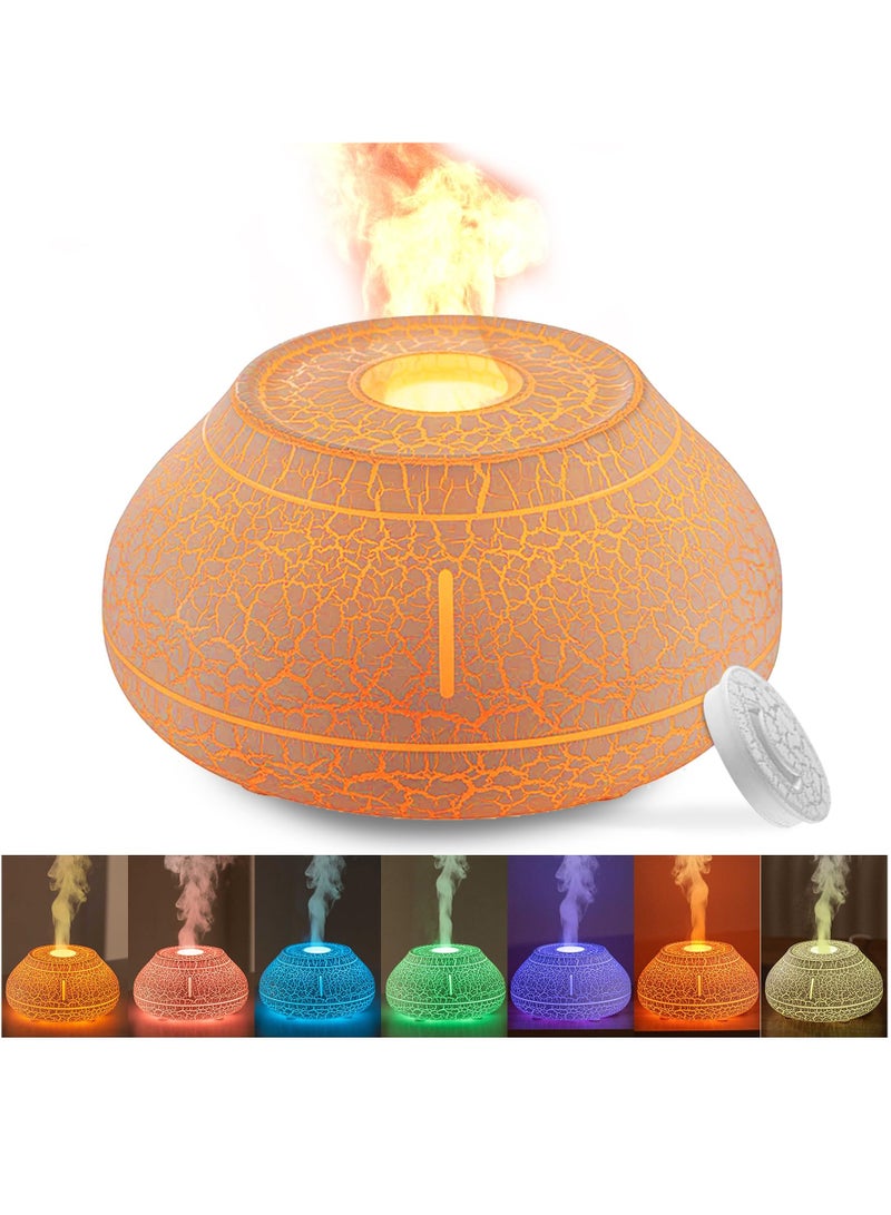 KASTWAVE Small Aroma Essential Oil Diffuser, Aromatherapy Diffuser 130ml, Mini Humidifier Imitate The Shell of Volcanic Lava, Ultrasonic Diffusers for Essential Oils,Colorful Light,for Home,Bedroom - Image 1