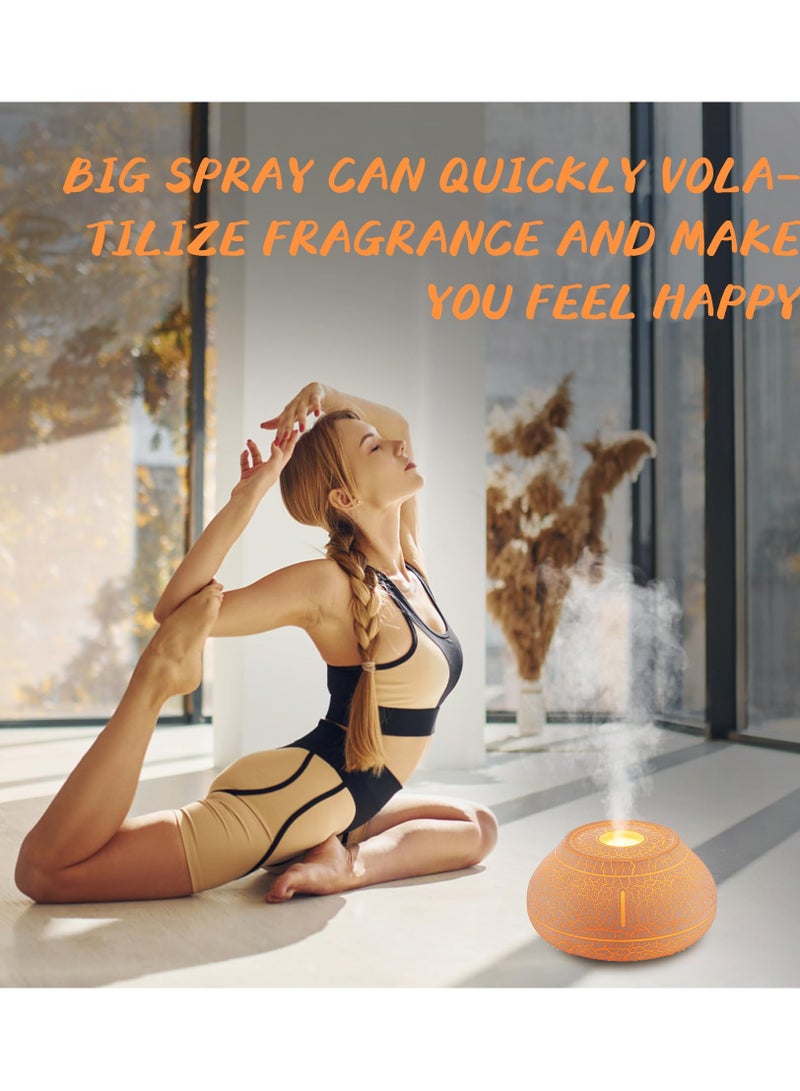 KASTWAVE Small Aroma Essential Oil Diffuser, Aromatherapy Diffuser 130ml, Mini Humidifier Imitate The Shell of Volcanic Lava, Ultrasonic Diffusers for Essential Oils,Colorful Light,for Home,Bedroom - Image 3