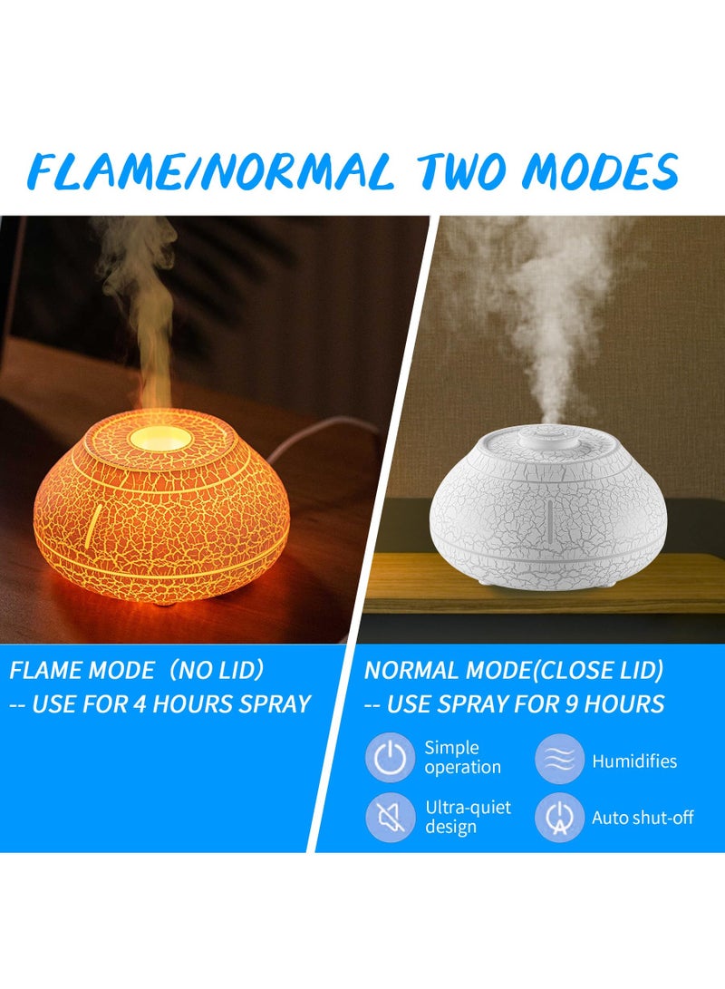 KASTWAVE Small Aroma Essential Oil Diffuser, Aromatherapy Diffuser 130ml, Mini Humidifier Imitate The Shell of Volcanic Lava, Ultrasonic Diffusers for Essential Oils,Colorful Light,for Home,Bedroom - Image 4
