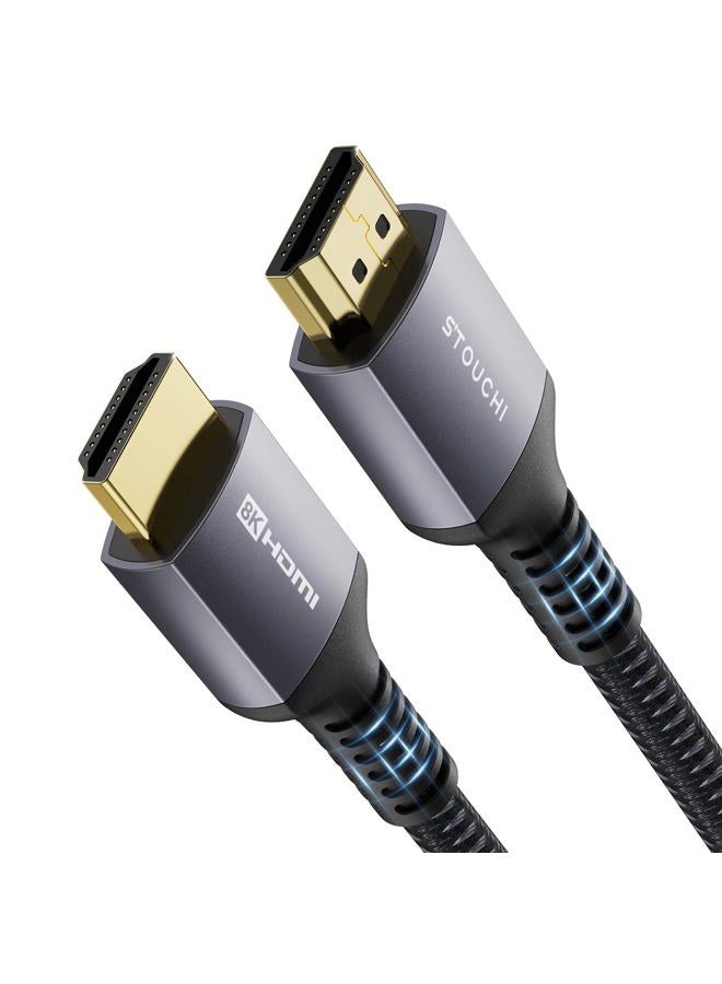 Stouchi HDMI 2.1 Cable 4ft 48Gbps, Ultra High Speed HDMI Cord 8K60 4K120 144Hz RTX 3090 eARC HDR10 HDCP 2.2&2.3 Dolby Compatible with Playstation 5/PS5/Xbox Series X/Apple TV 4K/Roku TV/HDTV/Blu-ray - Image 1