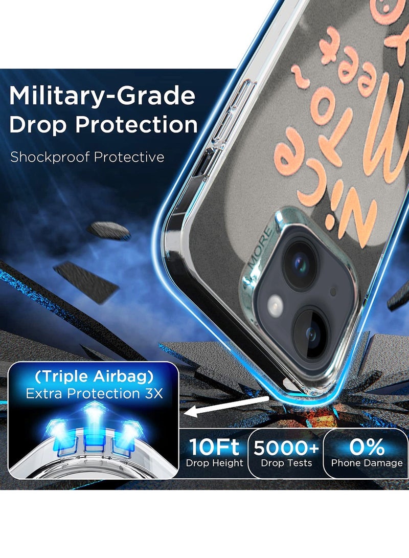 Wtech More Series Colorful Design Protective Case Cover For Apple iPhone 15 2023 Black/Grey - Image 3