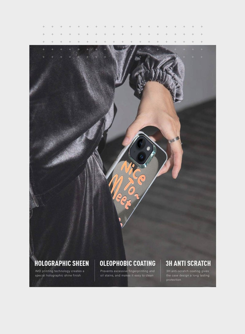 Wtech More Series Colorful Design Protective Case Cover For Apple iPhone 15 2023 Black/Grey - Image 2