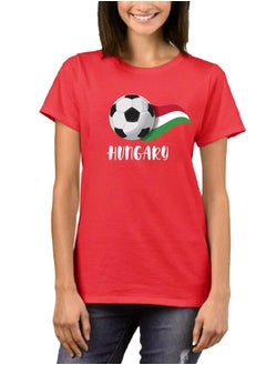 PRINTSHOP4ME Hungary Unisex Adult T-Shirt - Short Sleeve Round Neck Cotton Tshirt for Men and Women - Soft and Comfortable - Gift for Football Fans  - Image 2