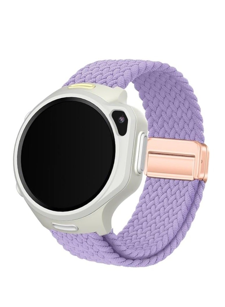 myFirst Watch Knit Strap for Fone S3/S3+/S3c/S4/R2 - 20mm|Adjustable, Quick Release Mechanism Replacement Strap, Made from Fabric, Flexible, Comfortable All-Day Wear - Lilac Purple - Image 5