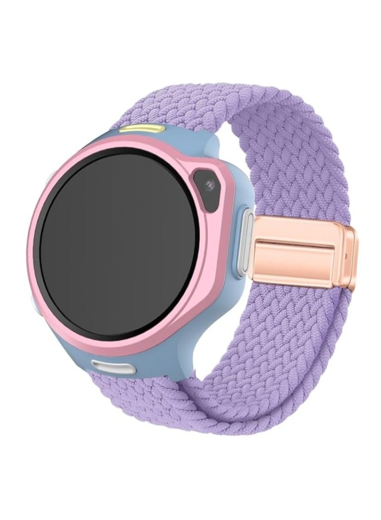 myFirst Watch Knit Strap for Fone S3/S3+/S3c/S4/R2 - 20mm|Adjustable, Quick Release Mechanism Replacement Strap, Made from Fabric, Flexible, Comfortable All-Day Wear - Lilac Purple - Image 2