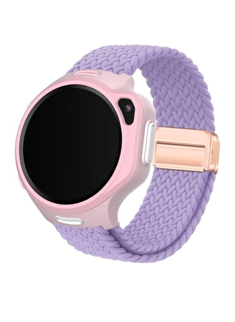 myFirst Watch Knit Strap for Fone S3/S3+/S3c/S4/R2 - 20mm|Adjustable, Quick Release Mechanism Replacement Strap, Made from Fabric, Flexible, Comfortable All-Day Wear - Lilac Purple - Image 3