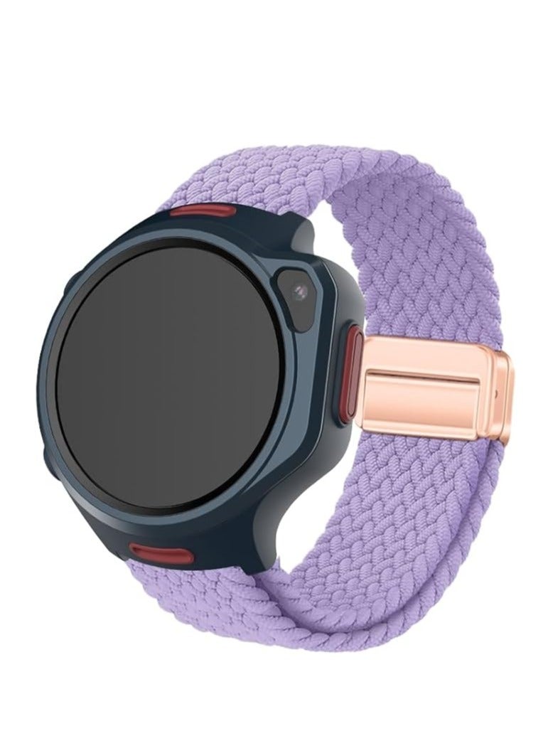 myFirst Watch Knit Strap for Fone S3/S3+/S3c/S4/R2 - 20mm|Adjustable, Quick Release Mechanism Replacement Strap, Made from Fabric, Flexible, Comfortable All-Day Wear - Lilac Purple - Image 4