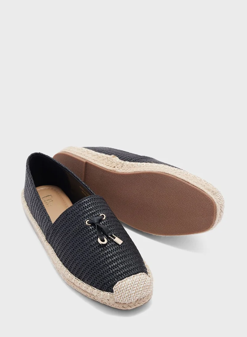 ELLA Tassel Detail Quilted Espadrille