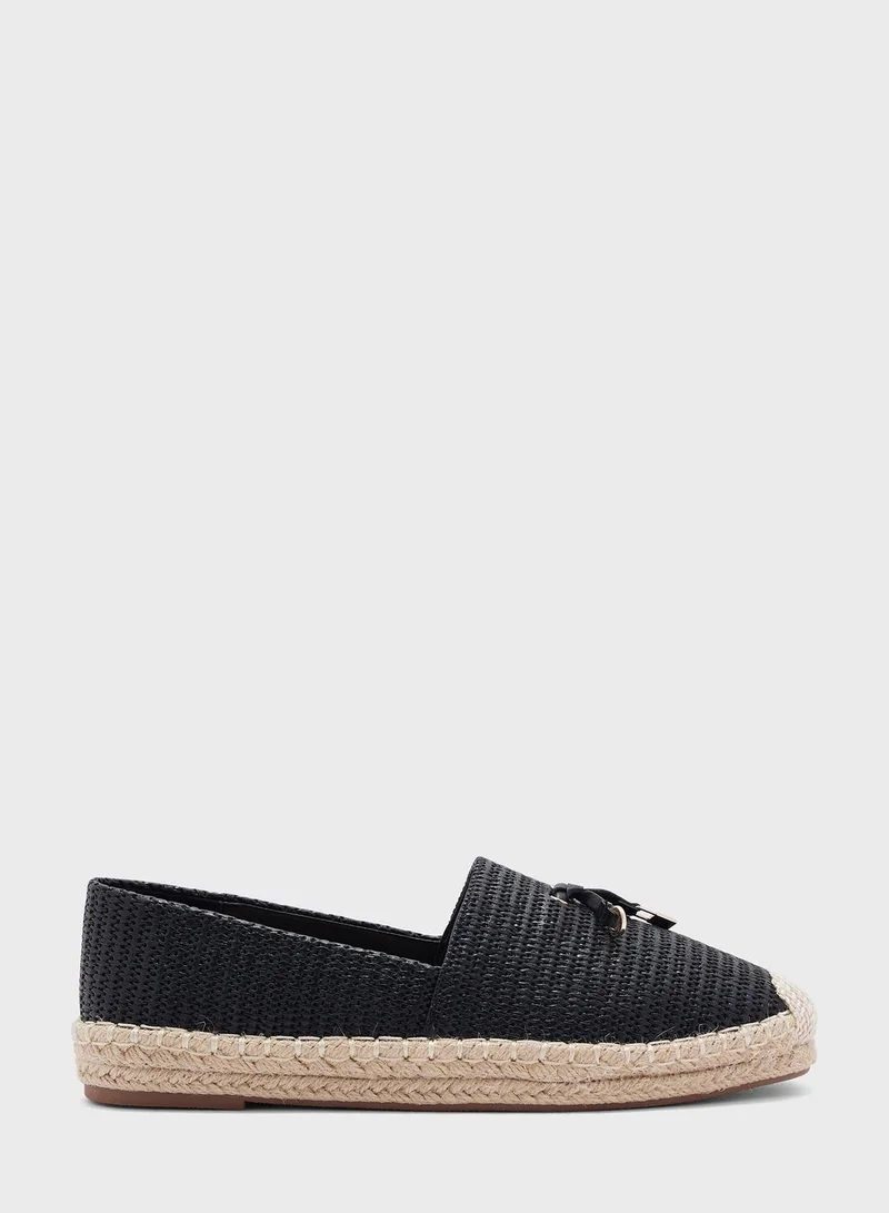 ELLA Tassel Detail Quilted Espadrille