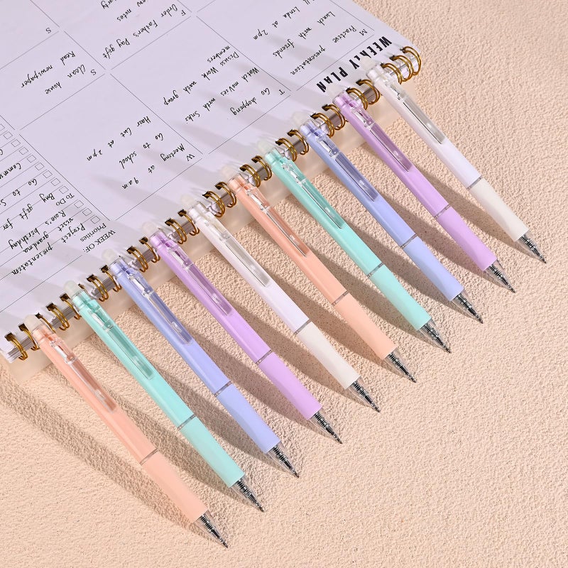 Temiary 10 Pcs Retractable Erasable Gel Pens, Fine Point 0.5 mm, Make Mistakes Disappear, Smooth Writing Gel Pen with Eraser for Journaling Note Taking Marking Planner Crossword Puzzles (Black Ink) - Image 5