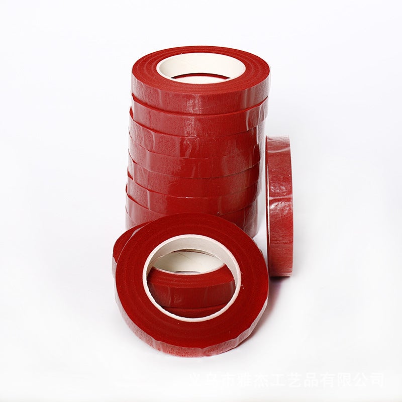 Generic Self-Adhesive Floral Tape for DIY Crafts Red 