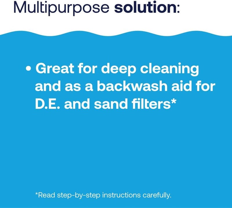 HTH 67227 Swimming Pool Care Filter Cleaner, Quickly and Effectively Cleans and Prolongs Life of Pool Filter, Improves Filtration Efficiency, Compatible with All Filter Types, 32oz - Image 3