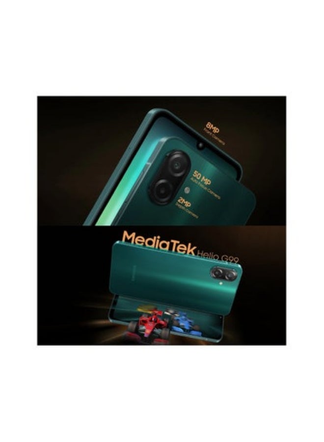 سامسونج جالاكسي F07 (أخضر، 64 جيجابايت) (4 جيجابايت رام) | ميديا تيك هيليو G99 | تصنيف IP54 | كاميرا 50 ميجابكسل بتركيز تلقائي | 7.6 مم نحيف | بطارية 5000 مللي أمبير | شحن سريع 25 واط | 6 أجيال من ترقيات نظام التشغيل | بدون شاحن - Image 2