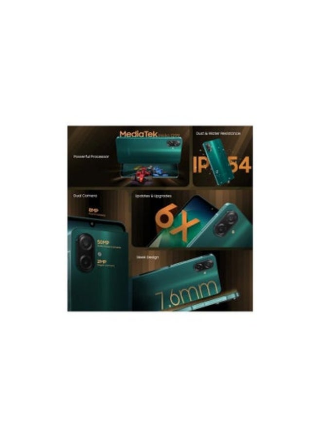 سامسونج جالاكسي F07 (أخضر، 64 جيجابايت) (4 جيجابايت رام) | ميديا تيك هيليو G99 | تصنيف IP54 | كاميرا 50 ميجابكسل بتركيز تلقائي | 7.6 مم نحيف | بطارية 5000 مللي أمبير | شحن سريع 25 واط | 6 أجيال من ترقيات نظام التشغيل | بدون شاحن - Image 4