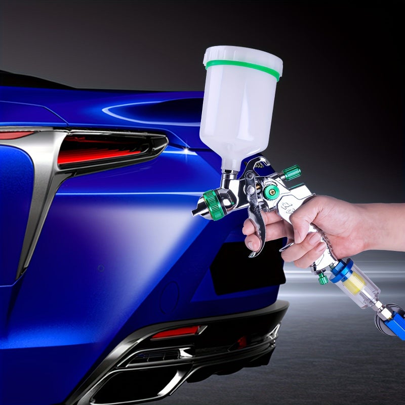 HVLP 2018 Automotive Spray Gun Kit Blue 1.4mm 1.7mm 2.0mm Nozzle Set - Image 3