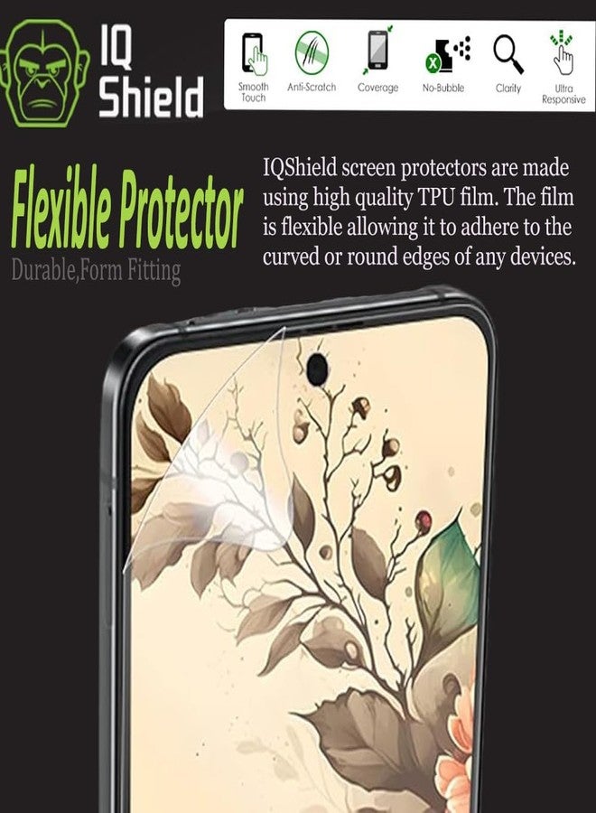 IQShield 2 Pack for Galaxy Z Flip 7 FE 2025 /Samsung Galaxy Z Flip 6 5G 2024 - Easy Install, Ultra Thin, Anti-Scratch, Anti-Bubble Smudge Resistant Support Fingerprint Unlock Clear TPU Film - Image 3