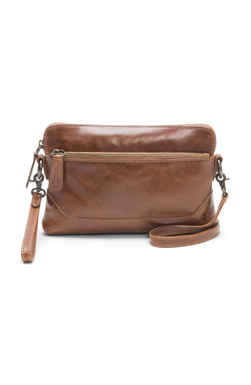 Frye womens Melissa Wristlet Crossbody Cognac One Size US