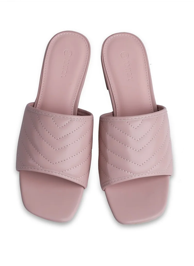 AMICA Ariana Women's Flat leather sandals with quilted design