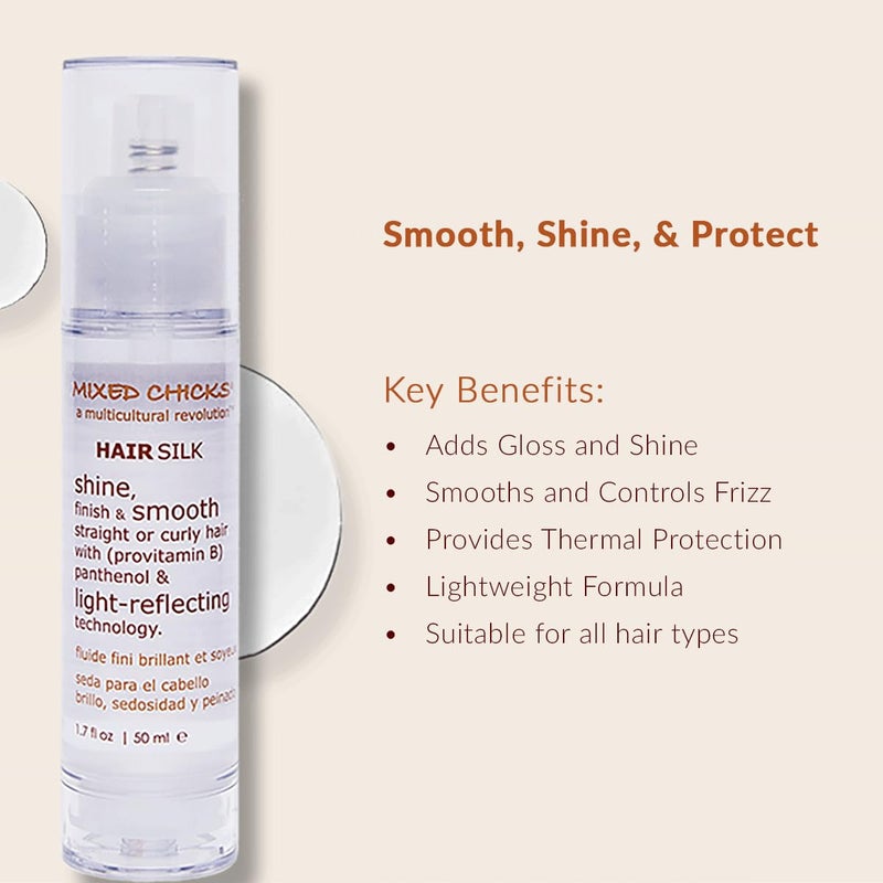 Mixed Chicks Gloss and Shining Hair Silk - Shine, Smooth & Finish, 1.7 oz - Image 1