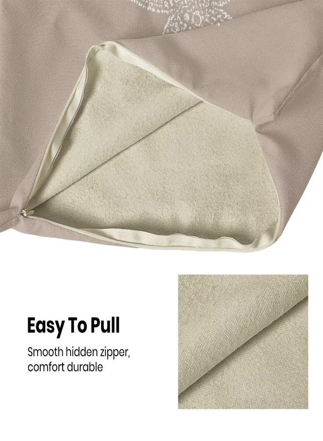 AEIOAE Coastal Pillow Covers 18 X 18 Inch Set of 2, Brown Tan Starfish Throw Pillow Covers Beach Pillowcase Linen Nautical Decor for Indoor Outdoor Home Sofa Bedroom Living Room - Image 5