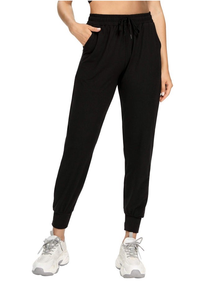 FULLSOFT - Sweatpants For Womenwomens Joggers With Pockets Lounge Pants For Yoga Workout Running (Blackxxlarge) - Image 1