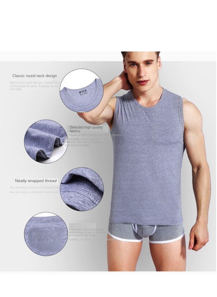 Y&D Men's Tank Tops Vest Workout Dry Fit Sleeveless Gym Muscle Shirt  - Image 3