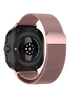Generic Compatible with Galaxy Watch Ultra Bands,Magnetic Metal Wristband Stainless Steel Mesh Milanese Loop Magnetic Clasp Replacement Strap for Samsung Galaxy Watch 7 Ultra Band 47mm Men Women (Pink)  - Image 2