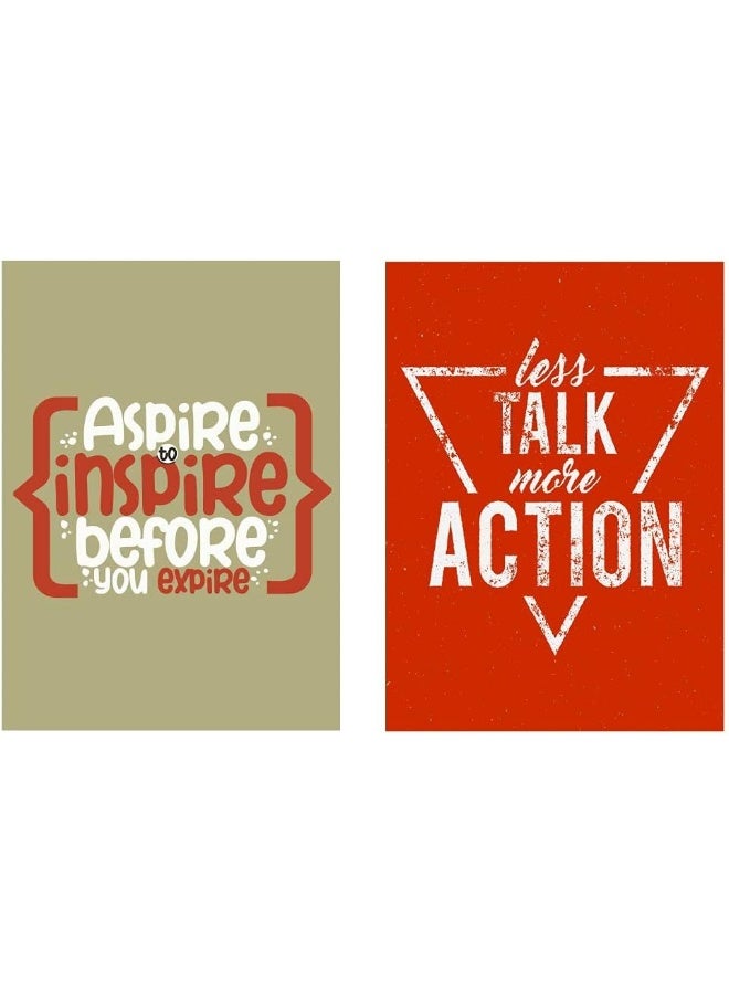 Paper Plane Design Inspirational Quotes Wall Poster (Set of 10, 12 x 18 Inch) - Image 4