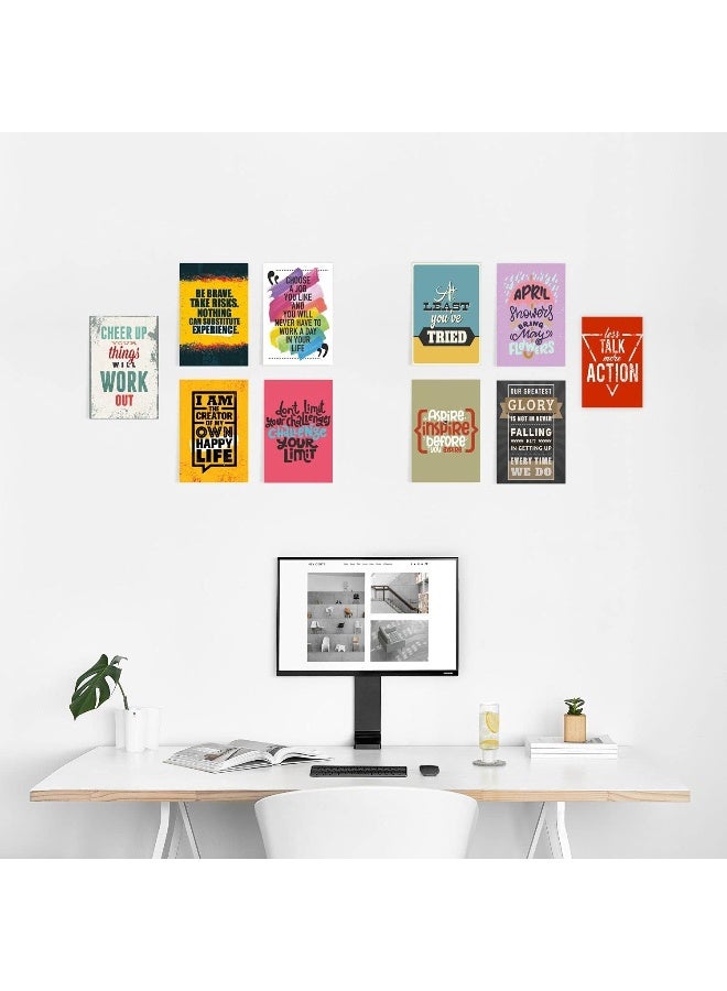 Paper Plane Design Inspirational Quotes Wall Poster (Set of 10, 12 x 18 Inch) - Image 5