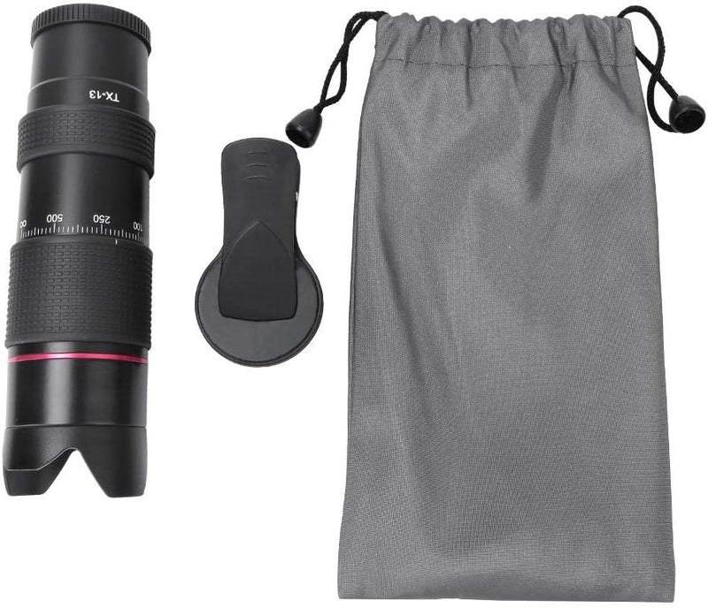 comfrt High Definition Telephoto Lens Telescope TX-13 12X FMC Multi-Layer Film with 37mm Thread Hole High Definition Telephoto Lens for Bird Watching Camping - Image 1